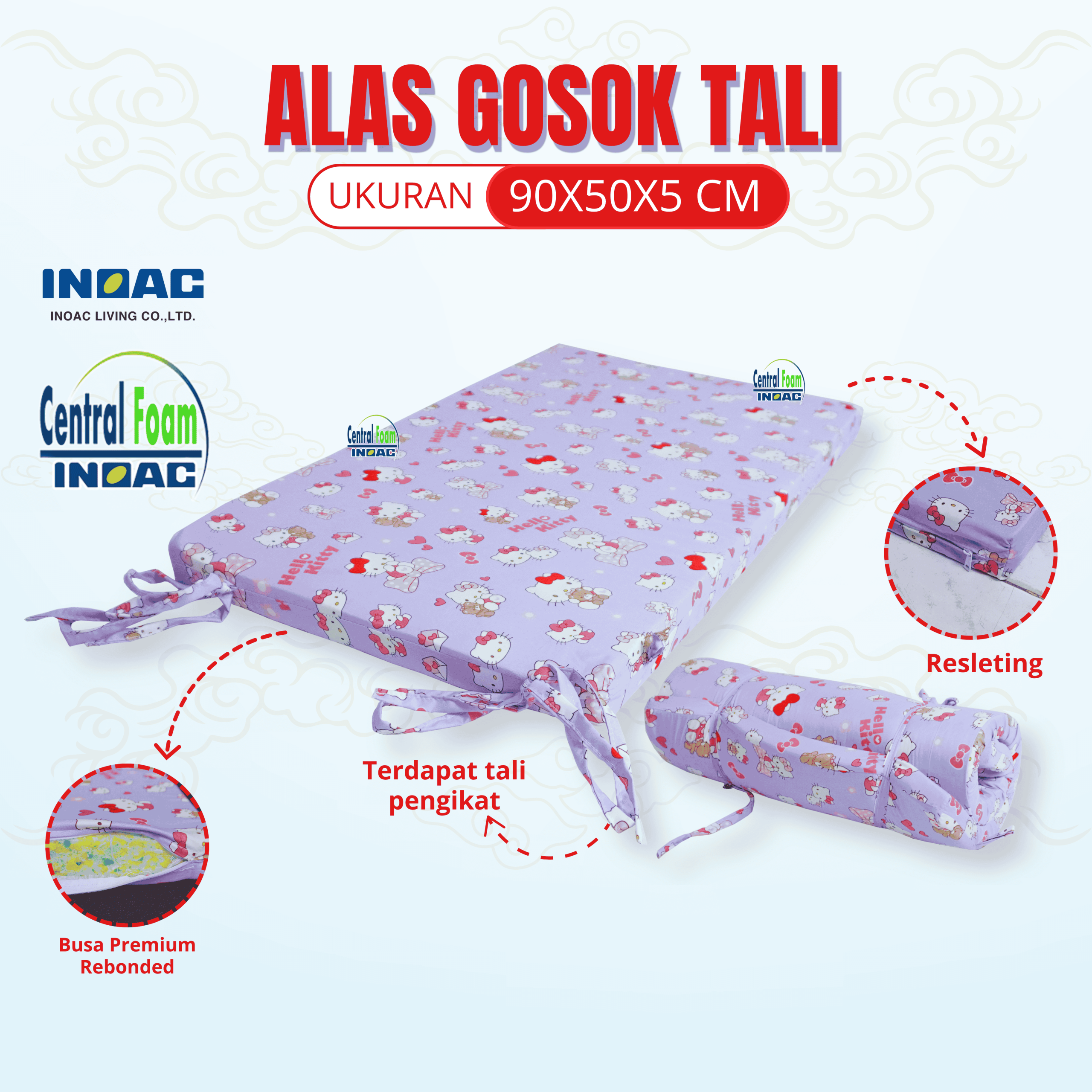ALAS GOSOK TALI BUSA REBONDED 5CM TIKTOK CT - SAMPUL-001