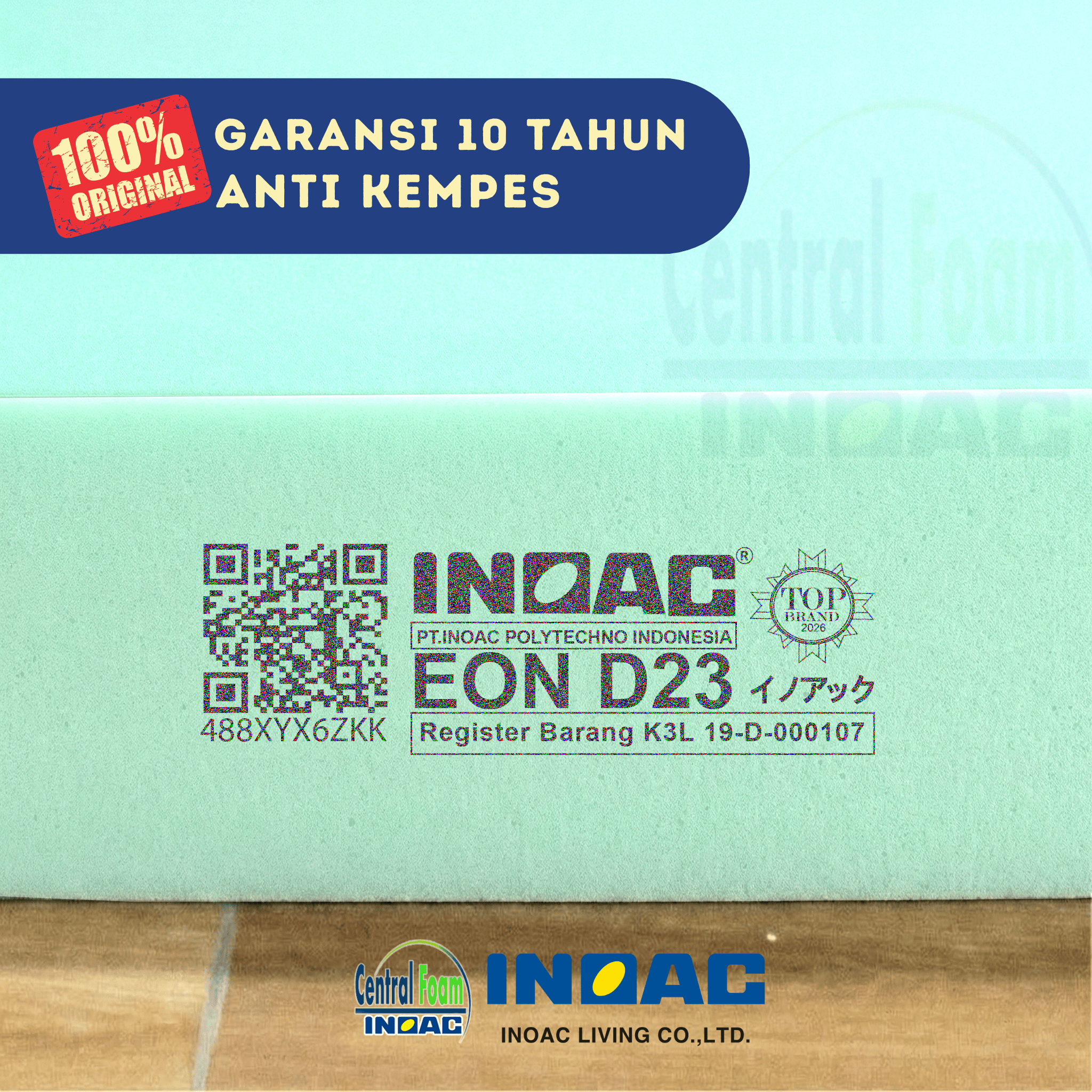 kasur busa inoac untuk tiktok tebal 20cm v2 – central – 002