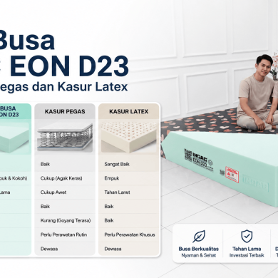 Perbedaan Kasur Busa INOAC EON D23 dengan Kasur Pegas dan Kasur Latex